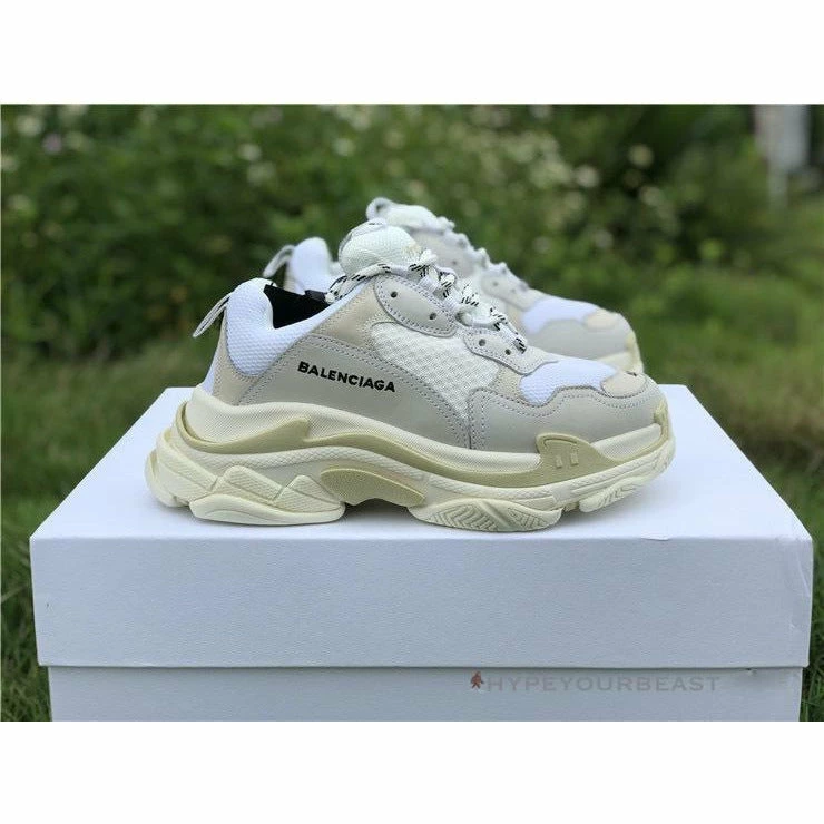 Hypeyourbeast BCG Triple S Sneakers Cream / White Balenciaga 9 Hypeyourbeast BCG Triple S Sneakers Cream / White Balenciaga