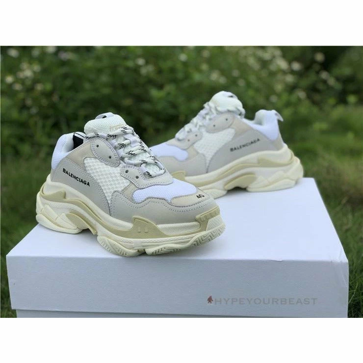 Hypeyourbeast BCG Triple S Sneakers Cream / White Balenciaga 4 Hypeyourbeast BCG Triple S Sneakers Cream / White Balenciaga