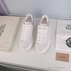 Hypeyourbeast Alexander McQueen White / Silver Heel