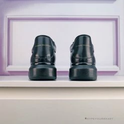 Hypeyourbeast Alexander McQueen Black On Black Lace Up Sneaker A. Mcqueen