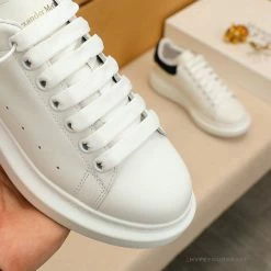 Hypeyourbeast A. Mcqueen Alexander McQueen White / Black Suede Heel Sneaker