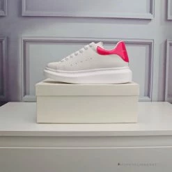 Hypeyourbeast Alexander McQueen White / Pink Lace Up Sneaker A. Mcqueen 7 Hypeyourbeast Alexander McQueen White / Pink Lace Up Sneaker A. Mcqueen