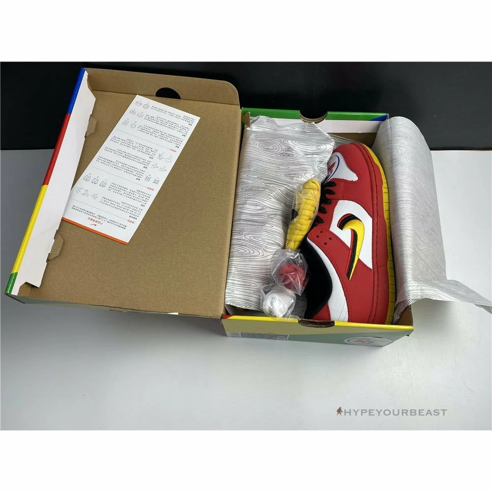 Hypeyourbeast Nike SB Dunk Low Varsity Red Earth Yellow 5 Hypeyourbeast Nike SB Dunk Low Varsity Red Earth Yellow