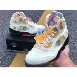 Hypeyourbeast Off White X Air Jordan 5 Sail