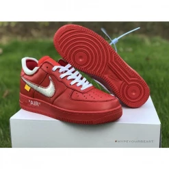 Hypeyourbeast Off White X Nike Air Force 1 Low "Red"
