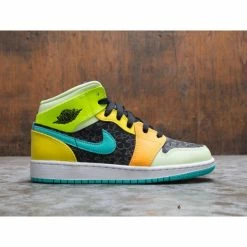 Hypeyourbeast Air Jordan 1 Mid GS Aurora Green Optic-Yellow
