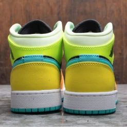 Hypeyourbeast Air Jordan 1 Mid GS Aurora Green Optic-Yellow