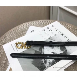 Hypeyourbeast SFG Women's Double G Leather Black Belt Belts 5 Hypeyourbeast SFG Women's Double G Leather Black Belt Belts