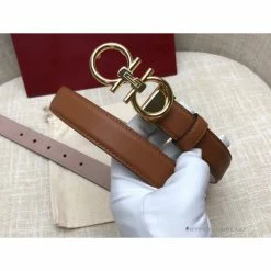 Hypeyourbeast Belts SFG Men's Double G Leather Brown Belt 5 Hypeyourbeast Belts SFG Men's Double G Leather Brown Belt