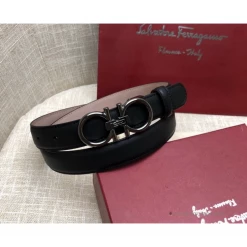 Hypeyourbeast Belts SFG Men's Double G Leather Black Belt