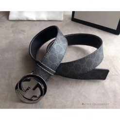 Hypeyourbeast Belts GC Belt Black Pattern Silver Buckle