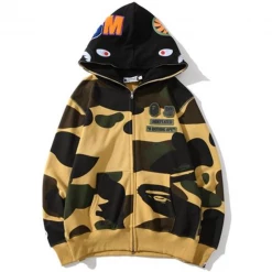 Hypeyourbeast Bape Camo Hoodie Yellow