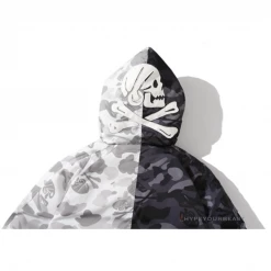 HypeYourBeast Clothes Bape Camo Hoodie White Black