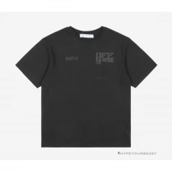 HypeYourBeast Off White Tee Shirt Black Grey