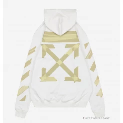 HypeYourBeast Hoodies & Jackets Off White Hoodie White Gold