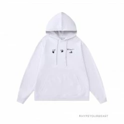 HypeYourBeast Off White Hoodie Royal - White