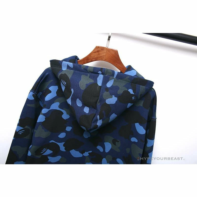 Hypeyourbeast BAPE X Bathing Ape Head Camouflage Hoodie 'BLUE' 5 Hypeyourbeast BAPE X Bathing Ape Head Camouflage Hoodie 'BLUE'