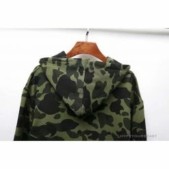 Hypeyourbeast Clothes BAPE X Bathing Ape Head Camouflage Hoodie 'GREEN' 11 Hypeyourbeast Clothes BAPE X Bathing Ape Head Camouflage Hoodie 'GREEN'