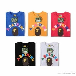Hypeyourbeast BAPE Little Ape Head Colorful Classic Tee Shirt 'BLACK' Clothes 12 Hypeyourbeast BAPE Little Ape Head Colorful Classic Tee Shirt 'BLACK' Clothes