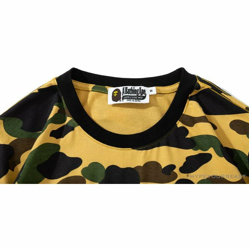 Hypeyourbeast Clothes BAPE KIDS Color Ape Head Camouflage Tee Shirt 'YELLOW' 3 Hypeyourbeast Clothes BAPE KIDS Color Ape Head Camouflage Tee Shirt 'YELLOW'