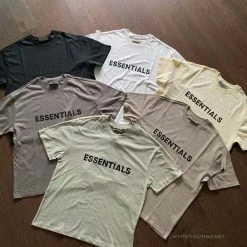 Hypeyourbeast T-Shirts FOG 'ESSENTIALS' Tee Shirt Cream