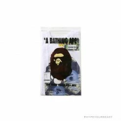 Hypeyourbeast BAPE Blue Ape Head Green Storm Tee Shirt 'WHITE' Clothes