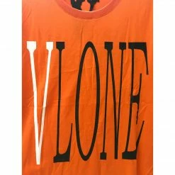 HypeYourBeast Vlone Orange Staple Tee Shirt T-Shirts