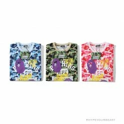 Hypeyourbeast BAPE Ape Head Star Camouflage Shading Tee Shirt 'GREEN' 12 Hypeyourbeast BAPE Ape Head Star Camouflage Shading Tee Shirt 'GREEN'