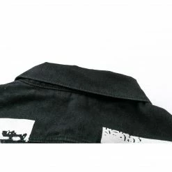 HypeYourBeast Off White Denim Black Jacket - White Hoodies & Jackets