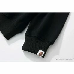 Hypeyourbeast BAPE X Bathing Ape Head Long Sleeve Shirt 'BLACK'