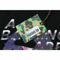 Hypeyourbeast Clothes BAPE Universe Solar System Ape Man Head Tee Shirt 'BLACK'