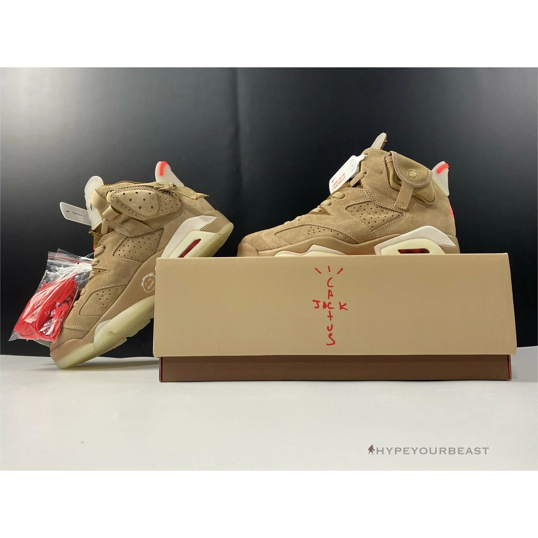 HypeYourBeast Air Jordan 6 Retro Travis Scott British Khaki 1 HypeYourBeast Air Jordan 6 Retro Travis Scott British Khaki