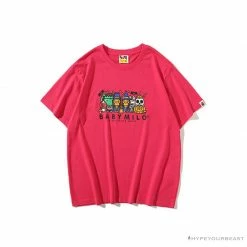 Hypeyourbeast Clothes BAPE Baby Milo Halloween Tee Shirt 'PINK'