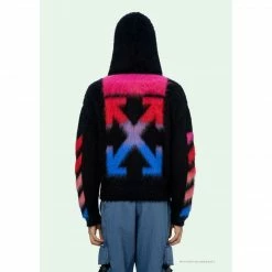HypeYourBeast Off White Hoodie Blue Pink Hoodies & Jackets