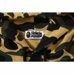 HypeYourBeast BAPE Camouflage Kangaroo Hooded Hoodie Yellow Clothes