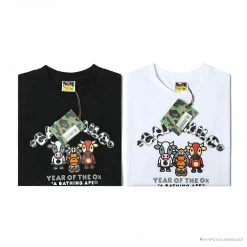 Hypeyourbeast Clothes BAPE Baby Milo Year Of The Ox Tee Shirt 'BLACK'
