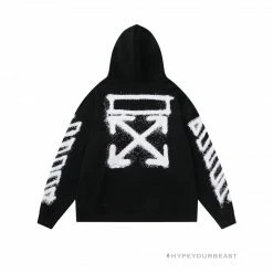 HypeYourBeast Off-White Hoodie Hallow Black Hoodies & Jackets