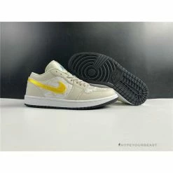 Hypeyourbeast Air Jordan 1 Low 'Palm Tree Beige Yellow'
