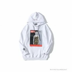 Hypeyourbeast BAPE Marilyn Monroe Camouflage Suspender Hoodie 'WHITE'