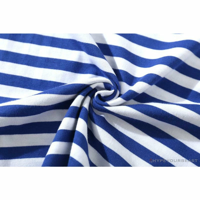 Hypeyourbeast Clothes BAPE Baby Milo Sesame Street Striped Tee Shirt 'BLUE' 11 Hypeyourbeast Clothes BAPE Baby Milo Sesame Street Striped Tee Shirt 'BLUE'