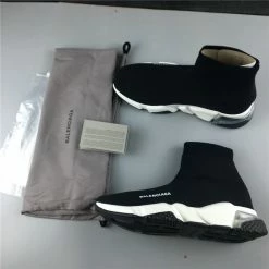 Hypeyourbeast Balenciaga BCG Sock Sneakers Clear Sole - Black