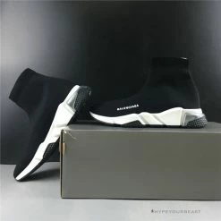 Hypeyourbeast Balenciaga BCG Sock Sneakers Clear Sole - Black