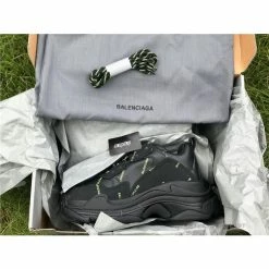 Hypeyourbeast BCG Triple S Allover Logo - Black Fluo Yellow