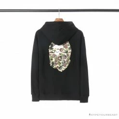 Hypeyourbeast Clothes BAPE Camouflage Ape Head LOGO Hoodie