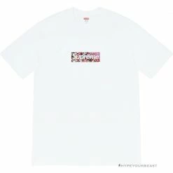 Hypeyourbeast Supreme Red Flash Box Logo Tee Shirt T-Shirts