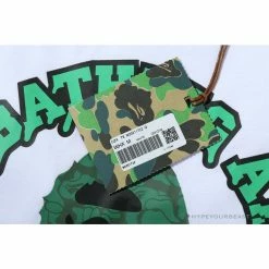 Hypeyourbeast BAPE Paint Splash Green Camouflage Tee Shirt 'WHITE' Clothes 9 Hypeyourbeast BAPE Paint Splash Green Camouflage Tee Shirt 'WHITE' Clothes