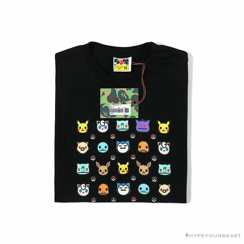 Hypeyourbeast BAPE Baby Milo Pokémon Tee Shirt 'BLACK' Clothes 10 Hypeyourbeast BAPE Baby Milo Pokémon Tee Shirt 'BLACK' Clothes