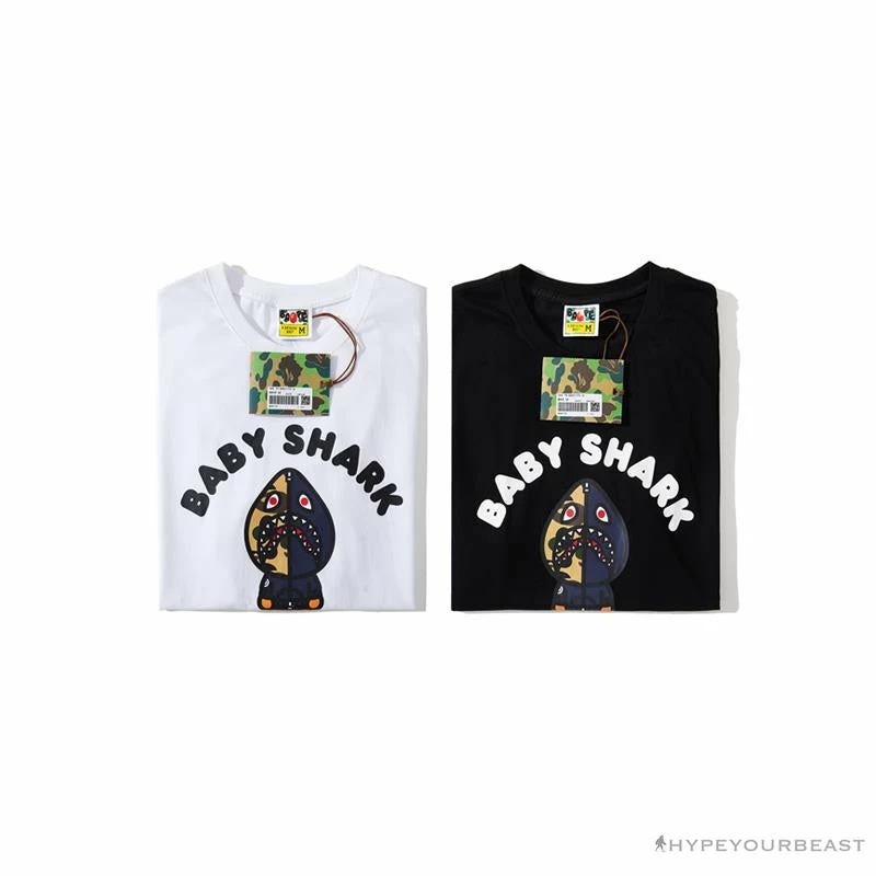 Hypeyourbeast Clothes BAPE Baby Shark Red Shark Tee Shirt 'BLACK' 20 Hypeyourbeast Clothes BAPE Baby Shark Red Shark Tee Shirt 'BLACK'