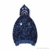 Hypeyourbeast BAPE X PSG Paris Saint-Germain Camouflage Blue Hoodie Clothes