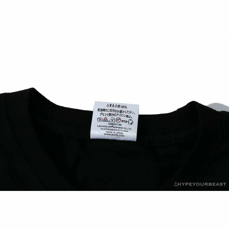 Hypeyourbeast Clothes BAPE Ape Head Blue X Yellow Contrast Letter Tee Shirt 3 Hypeyourbeast Clothes BAPE Ape Head Blue X Yellow Contrast Letter Tee Shirt